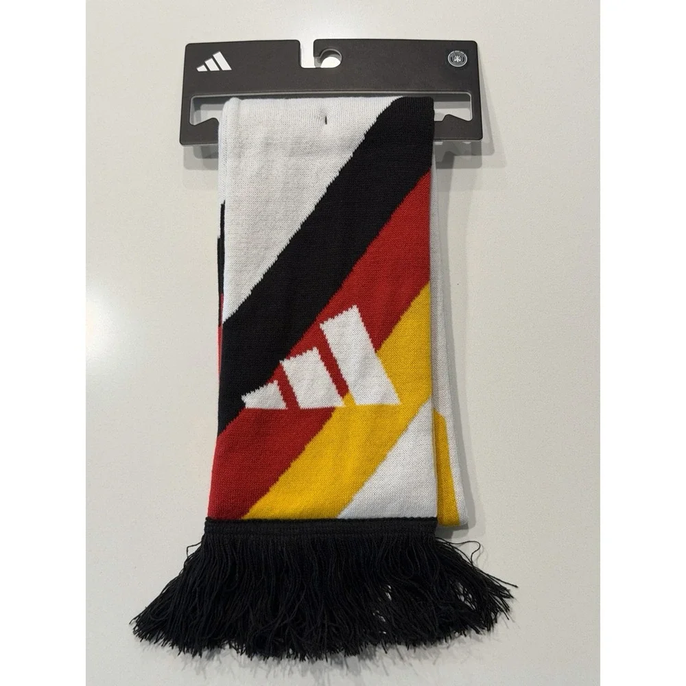 Adidas DFB Germany 2026 Soccer Scarf World Cup White Black KC6688 NEW
